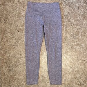 Gray High-Waisted Leggings